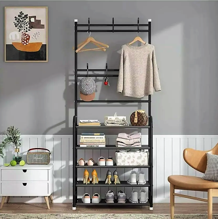 Zapatero Perchero Organizador 4 Niveles