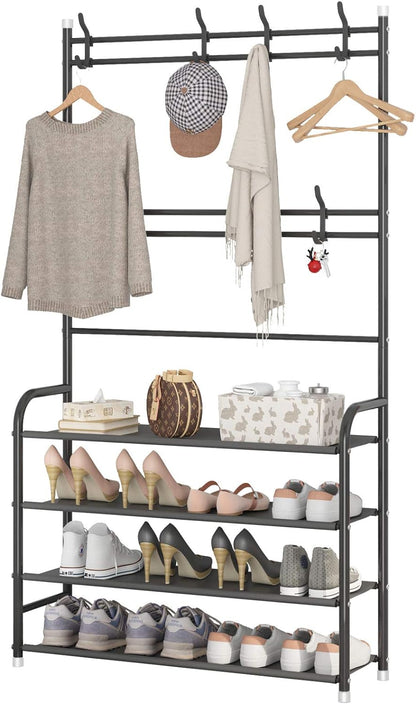 Zapatero Perchero Organizador 4 Niveles