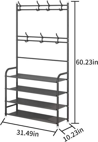 Zapatero Perchero Organizador 4 Niveles