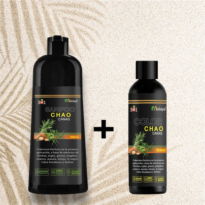 SHAMPOO CHAO  CANAS +TRATMIENTO